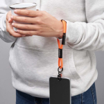 Pulseira para carregar o telemóvel tipo-C personalização total cor cor-de-laranja