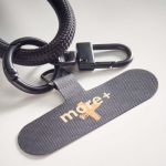 Lanyard ajustável para telemóvel Tipo-C personalização total cor preto quinta vista