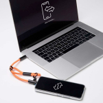 Lanyard para telemóvel de cordão curto Tipo-C personalização total cor cor-de-laranja