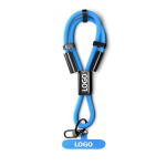 Lanyard para telemóvel de cordão curto Tipo-C personalização total cor ciano