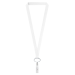Lanyard de poliéster porta-credenciais retráctil personalização total cor cinzento sétima vista