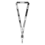 Lanyard porta-credenciais poliéster para sublimar personalização total cor branco