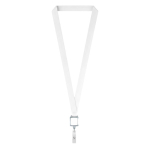 Lanyard porta-credenciais poliéster para sublimar personalização total cor cinzento sétima vista
