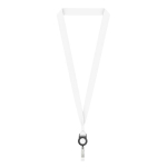 Lanyard poliéster porta-credenciais para sublimar personalização total cor preto sétima vista