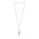 Lanyard poliéster porta-credenciais para sublimar personalização total cor vermelho sétima vista