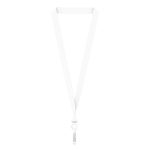 Lanyard poliéster porta-credenciais para sublimar personalização total cor branco sétima vista