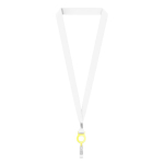 Lanyard poliéster porta-credenciais para sublimar personalização total cor amarelo sétima vista