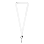 Lanyard porta-credenciais de rPET para sublimar personalização total cor preto sétima vista