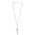 Lanyard porta-credenciais de rPET para sublimar personalização total cor cinzento sétima vista