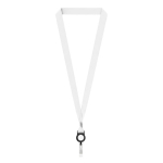 Lanyard porta-credenciais rPET detalhe metálico personalização total cor preto sétima vista