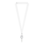 Lanyard porta-credenciais rPET detalhe metálico personalização total cor cinzento sétima vista