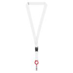Lanyard desmontável sublimar porta-credenciais personalização total cor vermelho sétima vista