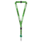 Lanyard desmontável sublimar porta-credenciais personalização total cor verde garrafa