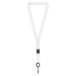 Lanyard desmontável sublimar porta-credenciais personalização total cor violeta sétima vista
