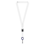 Lanyard desmontável sublimar porta-credenciais personalização total cor azul-marinho sétima vista