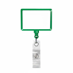 Porta-credenciais retráctil em forma retangular, personalização total cor verde garrafa sétima vista