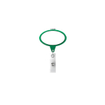 Porta-credenciais retráctil em forma oval, personalização total cor verde garrafa sétima vista