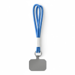 Cordão duplo para telemóvel placa personalizável personalização total cor azul sétima vista