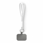 Cordão duplo para telemóvel placa personalizável personalização total cor branco sétima vista