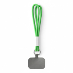 Cordão duplo para telemóvel placa personalizável personalização total cor verde sétima vista