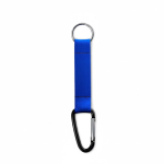 Porta-chaves de fita de poliéster com mosquetão personalização total cor azul real sétima vista