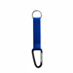 Porta-chaves de fita de poliéster com mosquetão personalização total cor azul ultramarino sétima vista