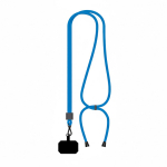 Lanyard ajustável de poliéster para o telemóvel personalização total cor azul sétima vista