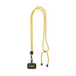 Lanyard ajustável de poliéster para o telemóvel personalização total cor amarelo