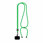 Lanyard ajustável de poliéster para o telemóvel personalização total cor verde sétima vista