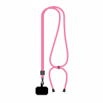 Lanyard ajustável de poliéster para o telemóvel personalização total cor fúcsia sétima vista