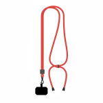 Lanyard ajustável de poliéster para o telemóvel personalização total cor grená sétima vista