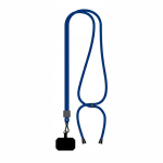 Lanyard ajustável de poliéster para o telemóvel personalização total cor azul ultramarino sétima vista