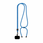 Lanyard ajustável rPET bicolor para o telemóvel personalização total cor azul sétima vista