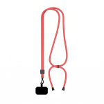 Lanyard ajustável rPET bicolor para o telemóvel personalização total cor vermelho sétima vista