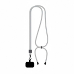 Lanyard ajustável rPET bicolor para o telemóvel personalização total cor cinzento sétima vista