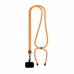 Lanyard ajustável rPET bicolor para o telemóvel personalização total cor cor-de-laranja sétima vista