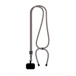 Lanyard ajustável rPET bicolor para o telemóvel personalização total cor cinzento-escuro sétima vista