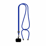 Lanyard ajustável rPET bicolor para o telemóvel personalização total cor azul elétrico sétima vista