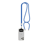Lanyard ajustável rPET bicolor para o telemóvel personalização total cor azul real
