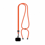 Lanyard ajustável rPET bicolor para o telemóvel personalização total cor vermelho-escuro sétima vista