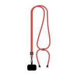Lanyard ajustável rPET bicolor para o telemóvel personalização total cor grená sétima vista