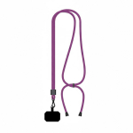 Lanyard ajustável rPET bicolor para o telemóvel personalização total cor roxo sétima vista