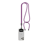Lanyard ajustável rPET bicolor para o telemóvel personalização total cor roxo