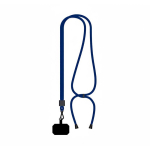 Lanyard ajustável rPET bicolor para o telemóvel personalização total cor azul ultramarino sétima vista