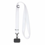 Lanyard smartphone, placa de pendurar telemóvel personalização total cor branco sétima vista