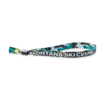 Pulseira de poliéster com várias opções de fecho personalização total cor branco