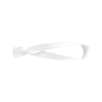 Pulseira de rPET com várias opções de fecho personalização total cor branco sétima vista