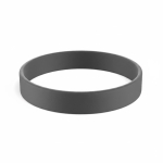 Pulseira de silicone para eventos 100% personalizável feita a medida cor preto sétima vista