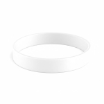 Pulseira de silicone para eventos 100% personalizável feita a medida cor branco sétima vista