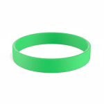 Pulseira de silicone para eventos 100% personalizável feita a medida cor verde sétima vista